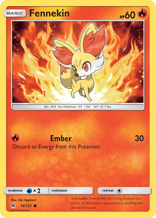 Fennekin (14/131) [Sun & Moon: Forbidden Light] - for just $0.15! 