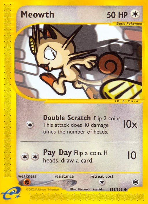 Meowth (121/165) [Expedition: Base Set] - for just $2.25! 