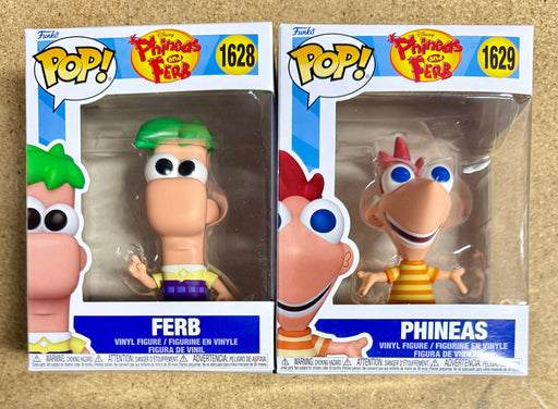 Funko Pop! Disney Animation Phineas & Ferb #1628 #1629 Set of 2 - for just $30! 