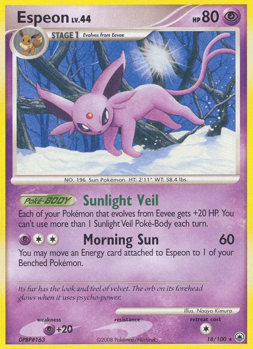 Espeon (18/100) [Diamond & Pearl: Majestic Dawn] - for just $5.30! 