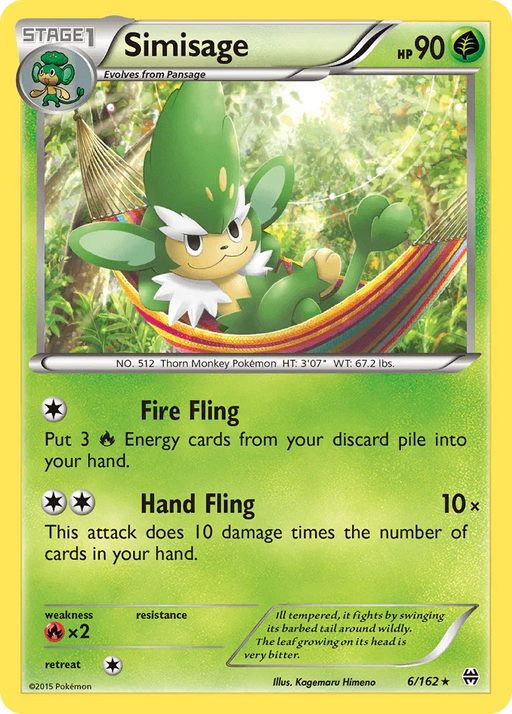 Simisage (6/162) [XY: BREAKthrough] - for just $0.10! 