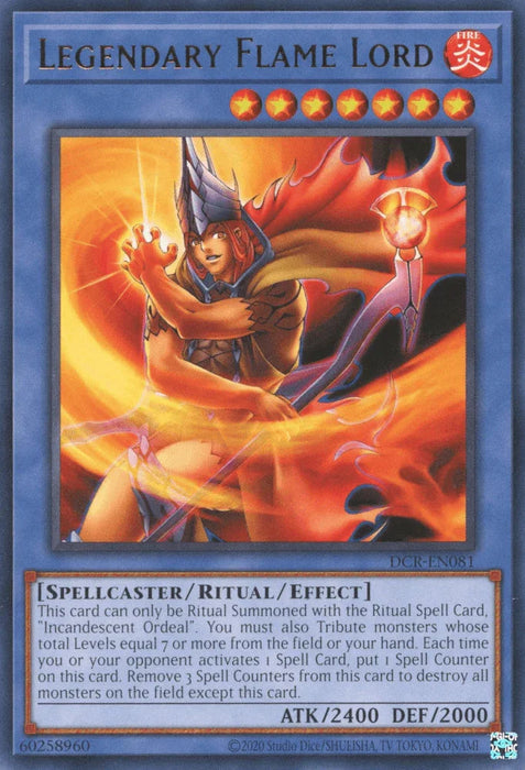Legendary Flame Lord [DCR-EN081] Rare - for just $0.80! 