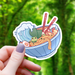Frog and Axolotl Ramen Sticker - 3" - for just $3.50! 