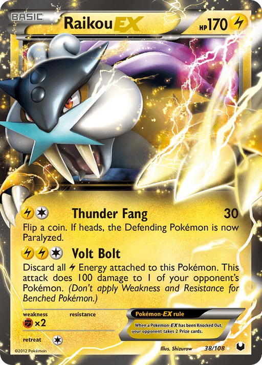 Raikou EX (38/108) [Black & White: Dark Explorers] - for just $22.35! 