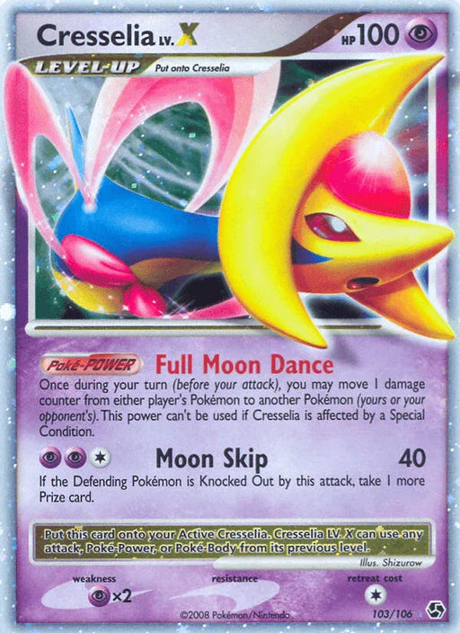 Cresselia LV.X (103/106) [Diamond & Pearl: Great Encounters] - for just $17.90! 