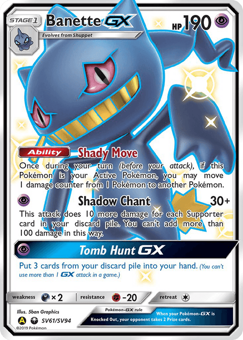 Banette GX (SV61/SV94) [Sun & Moon: Hidden Fates - Shiny Vault] - for just $4.20! 