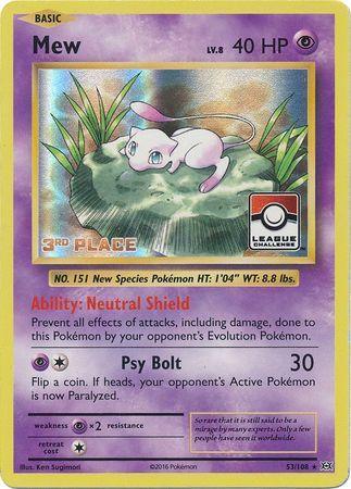 Mew (53/108) (League Promo 3rd Place) [XY: Evolutions] - for just $14.50! 