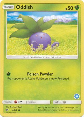 Oddish (4/147) (Deck Exclusive #11) [Sun & Moon: Trainer Kit - Alolan Ninetales] - for just $0.25! 