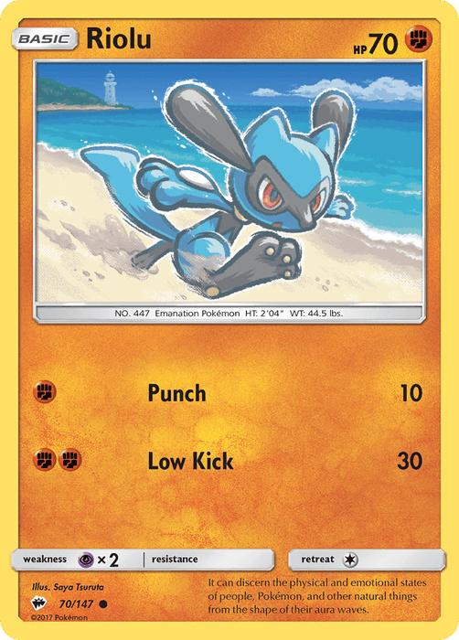 Riolu (70/147) [Sun & Moon: Burning Shadows] - for just $0.10! 