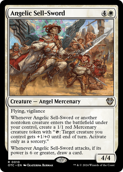 Angelic Sell-Sword (OTC-010) - Outlaws of Thunder Junction Commander - for just $0.11! 