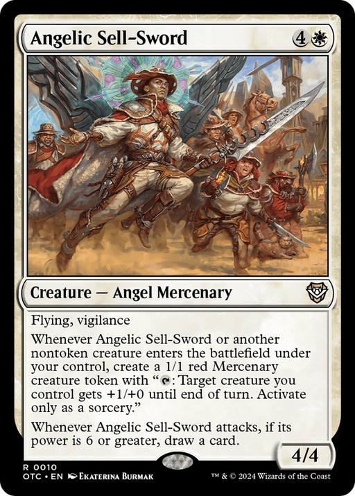 Angelic Sell-Sword (OTC-010) - Outlaws of Thunder Junction Commander - for just $0.11! 