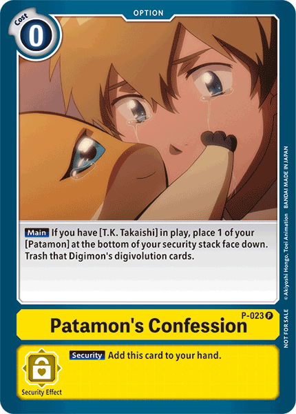 Patamon's Confession [P-023] [Promotional Cards] - Just $0.09! Shop now at Retro Gaming of Denver