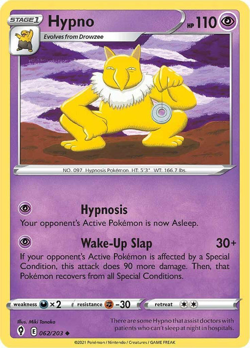 Hypno (062/203) [Sword & Shield: Evolving Skies] - for just $0.10! 