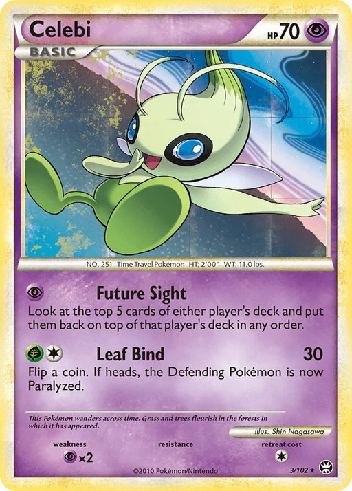 Celebi (3/102) [HeartGold & SoulSilver: Triumphant] - for just $9.15! 