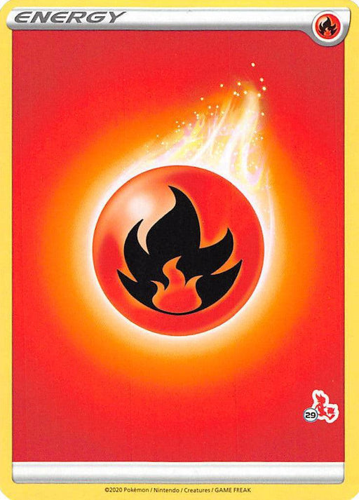 Fire Energy (Cinderace Stamp #29) [Battle Academy 2022] - for just $0.10! 