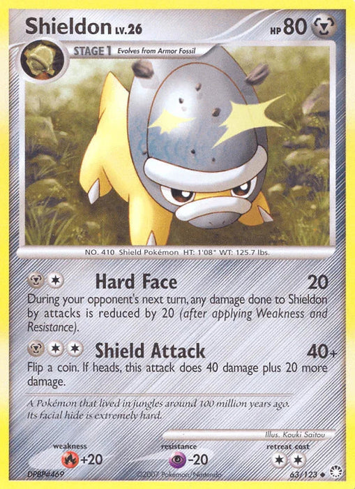 Shieldon (63/123) [Diamond & Pearl: Mysterious Treasures] - for just $0.20! 