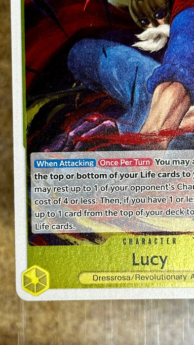 One Piece Card Game TCG - Lucy OP07-112 - Rare - 500 Years in the Future - Foil - for just $4! 