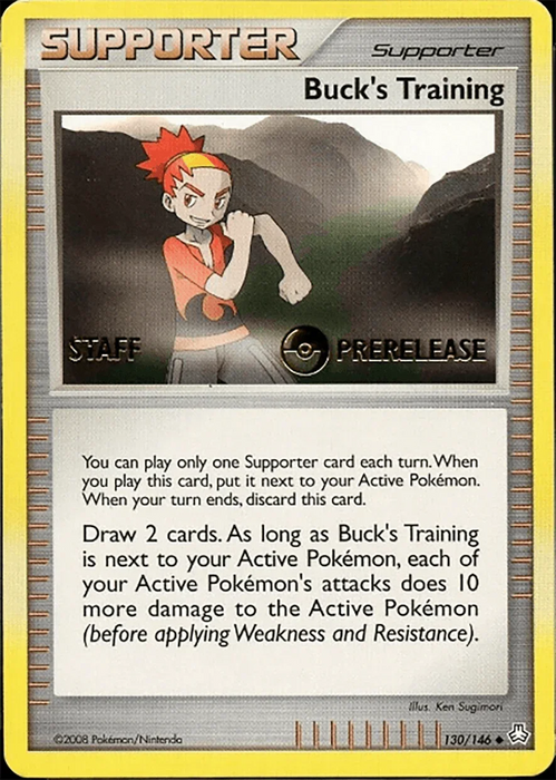 Buck's Training (130/146) (Staff Prerelease Promo) [Diamond & Pearl: Legends Awakened] - for just $5.75! 