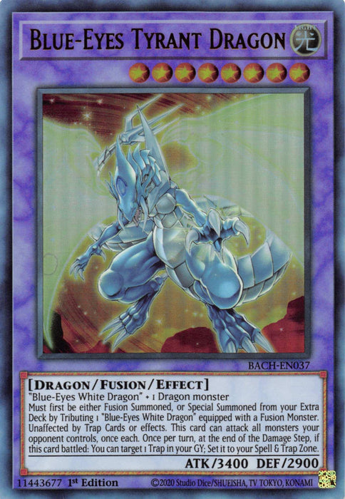 Blue-Eyes Tyrant Dragon [BACH-EN037] Ultra Rare - for just $0.20! 