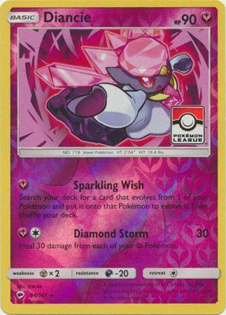 Diancie (94/147) (League Promo) [Sun & Moon: Burning Shadows] - for just $0.80! 