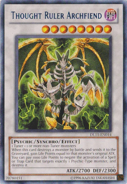 Thought Ruler Archfiend (Blue) [DL11-EN014] Rare - for just $3.70! 