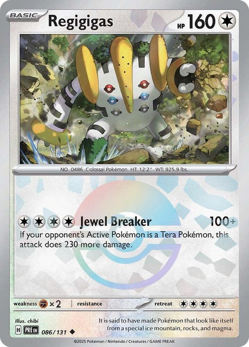 Regigigas (086/131) (Poke Ball Pattern) [Scarlet & Violet: Prismatic Evolutions] - for just $0.20! 