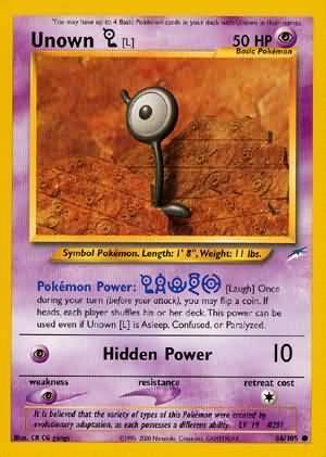 Unown [L] (86/105) [Neo Destiny Unlimited] - for just $0.40! 