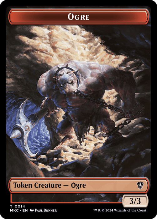 Human // Ogre Double-Sided Token [Murders at Karlov Manor Commander Tokens] - Just $0.10! Shop now at Retro Gaming of Denver