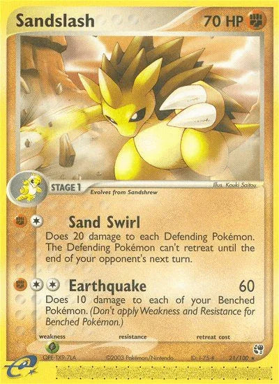 Sandslash (21/100) [EX: Sandstorm] - for just $0.70! 