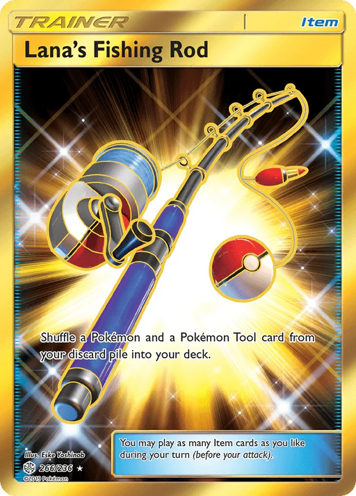 Lana's Fishing Rod (266/236) [Sun & Moon: Cosmic Eclipse] - for just $4.70! 