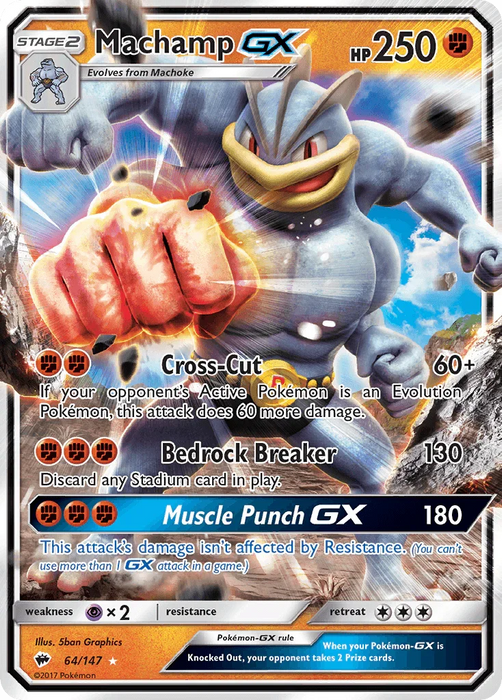 Machamp GX (64/147) [Sun & Moon: Burning Shadows] - for just $2.05! 
