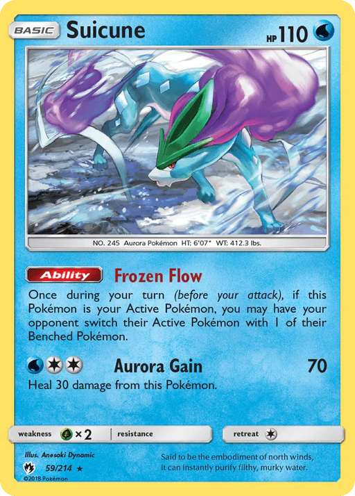 Suicune (59/214) [Sun & Moon: Lost Thunder] - for just $1.60! 