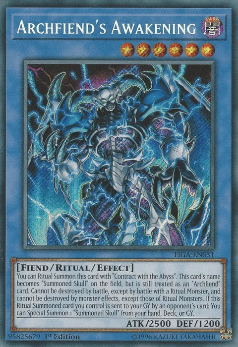 Archfiend's Awakening [FIGA-EN031] Secret Rare - for just $0.70! 