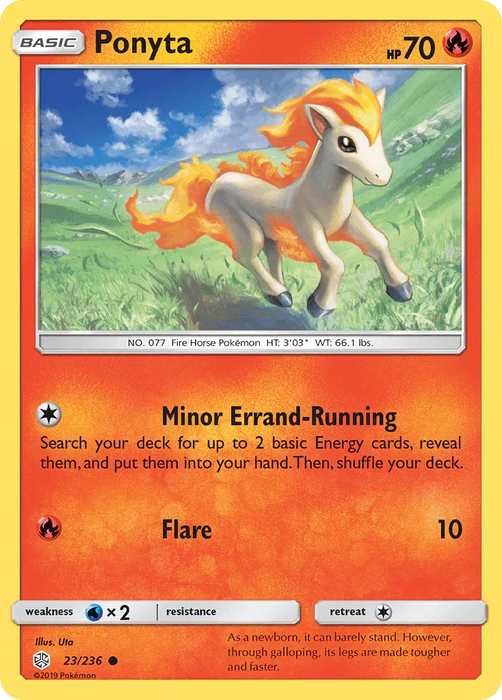 Ponyta (23/236) [Sun & Moon: Cosmic Eclipse] - for just $0.15! 