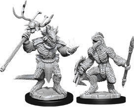 D&D: Nolzur's Marvelous Miniatures - Lizardfolk & Lizardfolk Shaman - for just $5.99! 