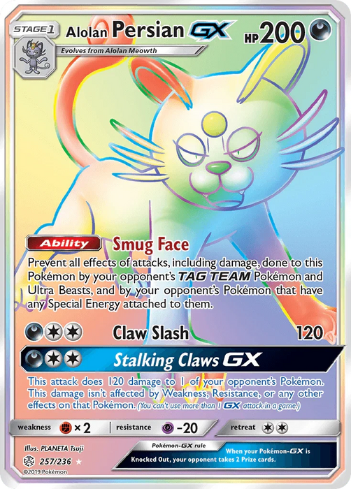 Alolan Persian GX (257/236) [Sun & Moon: Cosmic Eclipse] - for just $5! 