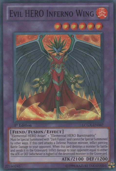 Evil HERO Inferno Wing [LCGX-EN067] Super Rare - for just $0.15! 