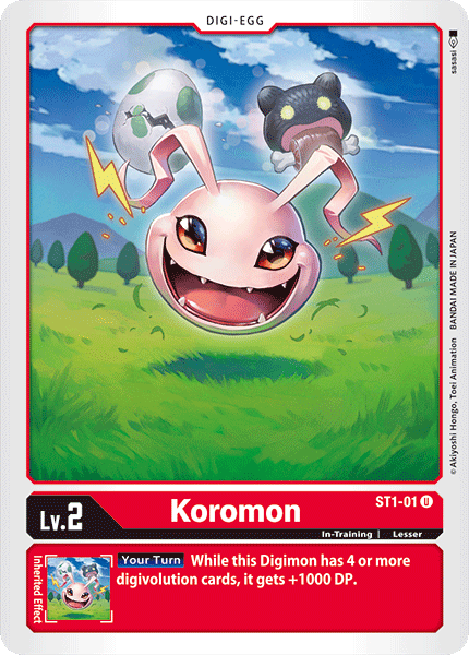 Koromon [ST1-01] [Starter Deck: Gaia Red] - Just $0.09! Shop now at Retro Gaming of Denver