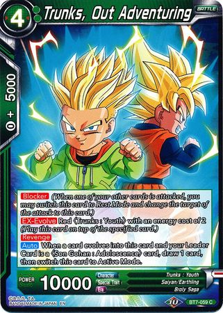 Trunks, Out Adventuring (BT7-059) [Assault of the Saiyans] - for just $0.10! 