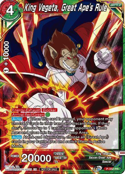 King Vegeta, Great Ape's Rule (P-352) [Tournament Promotion Cards] - for just $0.50! 