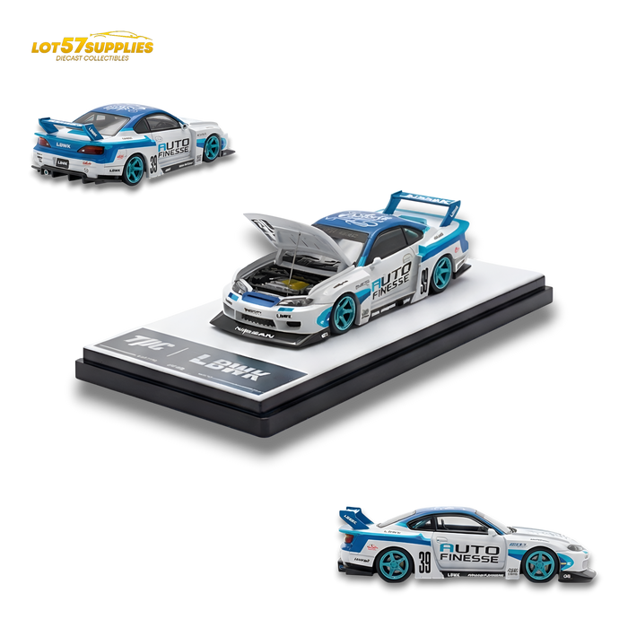 TPC Silvia S15 LBWK Blue - White 1:64 - for just $34.99! 