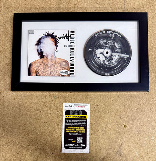 Wiz Khalifa Signed Blacc Hollywood Framed CD Booklet With JSA COA - for just $275! 