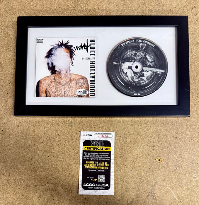 Wiz Khalifa Signed Blacc Hollywood Framed CD Booklet With JSA COA - for just $275! 