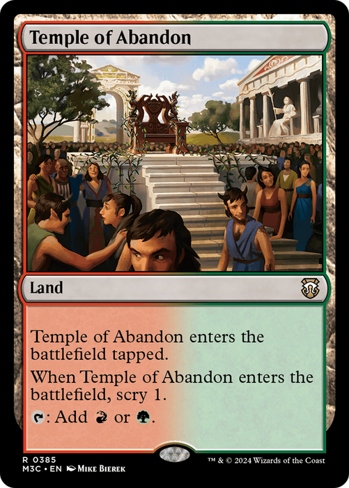 Temple of Abandon (Ripple Foil) [Modern Horizons 3 Commander] - Just $0.15! Shop now at Retro Gaming of Denver