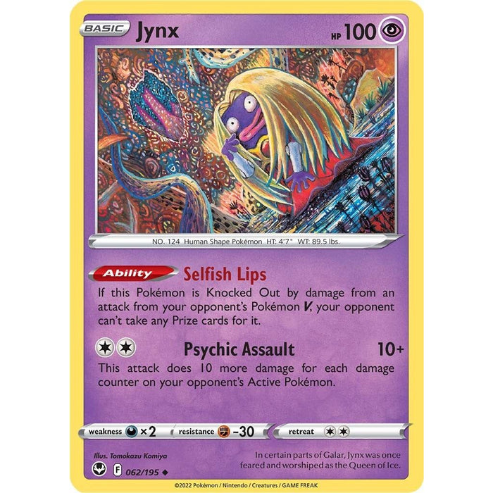 Jynx (062/195) [Sword & Shield: Silver Tempest] - Just $0.10! Shop now at Retro Gaming of Denver