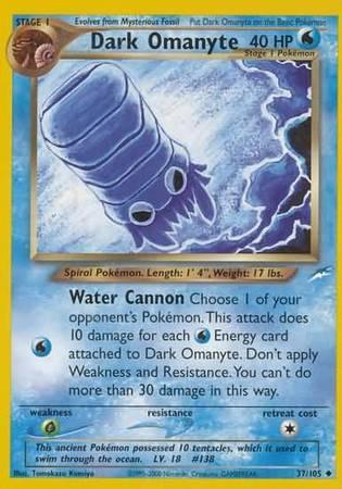 Dark Omanyte (37/105) [Neo Destiny Unlimited] - for just $1.85! 