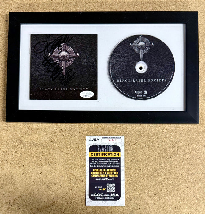 Zakk Wylde Framed & Signed “Order Of The Black” Black Label Society CD Booklet With JSA COA - for just $250! 
