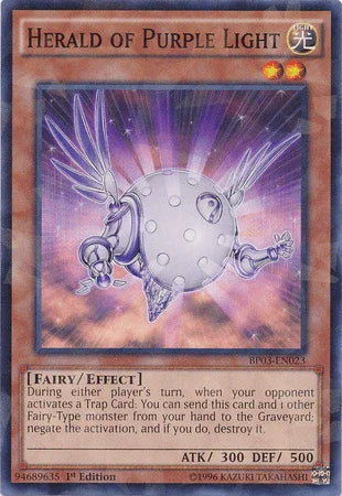 Herald of Purple Light [BP03-EN023] Shatterfoil Rare - for just $0.80! 