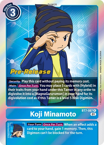 Koji Minamoto [BT7-087] [Next Adventure Pre-Release Cards] - Just $0.70! Shop now at Retro Gaming of Denver