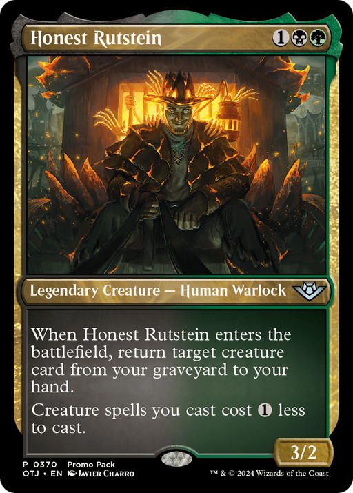 Honest Rutstein (Promo Pack) [Outlaws of Thunder Junction Promos] - Just $0.14! Shop now at Retro Gaming of Denver